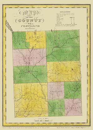 Picture of CORTLAND NEW YORK LANDOWNER - BURR 1829