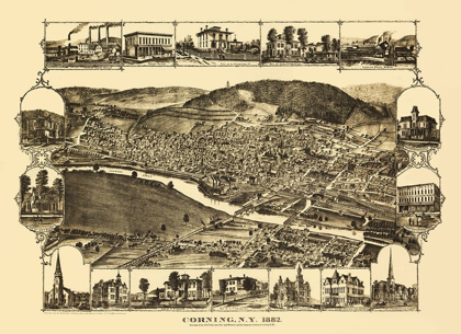 Picture of CORNING NEW YORK - CORBIN 1882
