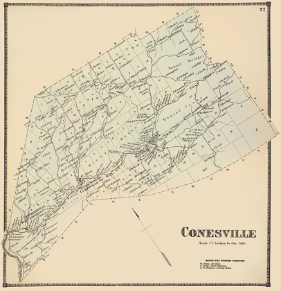 Picture of CONESVILLE NEW YORK LANDOWNER - STONE 1866
