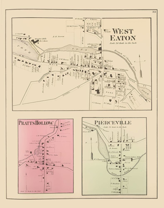 Picture of WEST EATON NEW YORK LANDOWNER - WHITMAN 1875