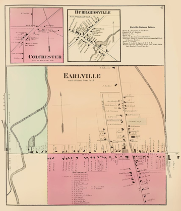 Picture of EARLVILLE NEW YORK LANDOWNER - WHITMAN 1875