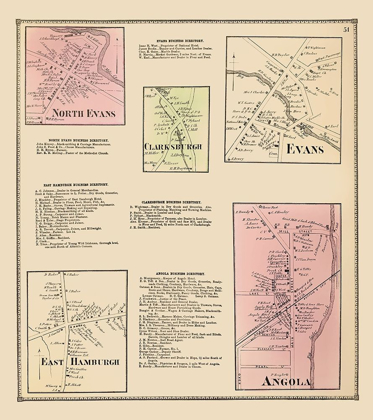 Picture of CLARKSBURGH, EVANS, ANGOLA, EAST HAMBURGH NEW YORK