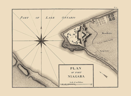 Picture of FORT NIAGARA NEW YORK PLAN - COLLOT 1796