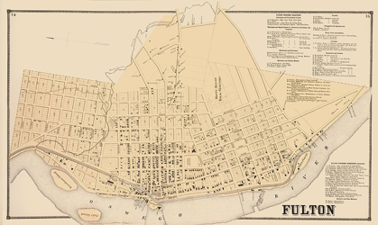 Picture of FULTON NEW YORK LANDOWNER - STONE 1866