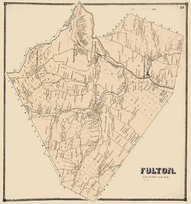 Picture of FULTON NEW YORK LANDOWNER - STONE 1866