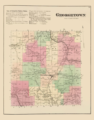 Picture of GEORGETOWN NEW YORK LANDOWNER - WHITMAN 1875