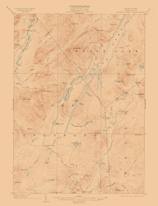 Picture of INDIAN LAKE NEW YORK QUAD - USGS 1902