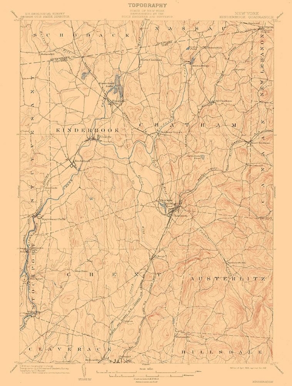 Picture of KINDERHOOK NEW YORK QUAD - USGS 1903