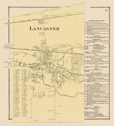Picture of LANCASTER NEW YORK LANDOWNER - STONE 1869