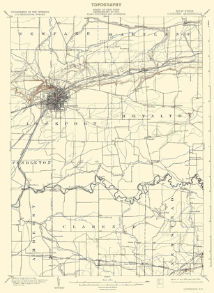 Picture of LOCKPORT NEW YORK QUAD - USGS 1902