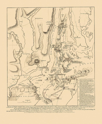 Picture of BATTLE OF LONG ISLAND - FADEN 1776