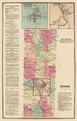 Picture of LYONS NEW YORK LANDOWNER - BEERS 1874