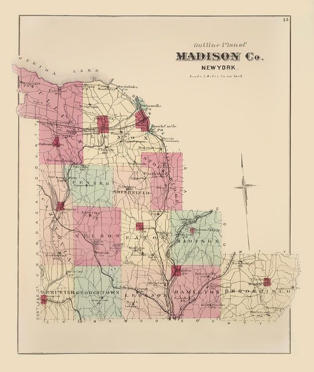Picture of MADISON NEW YORK - WHITMAN 1875