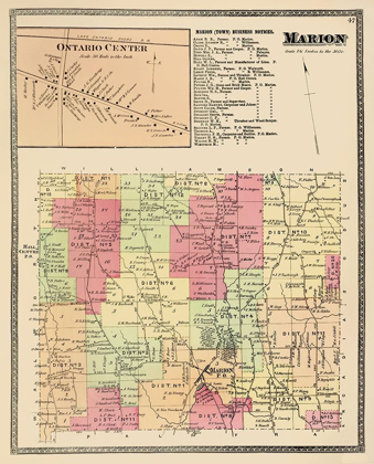 Picture of MARION NEW YORK LANDOWNER - BEERS 1874