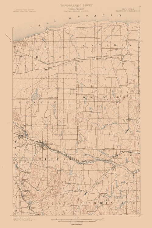 Picture of MACEDON NEW YORK QUAD - USGS 1900