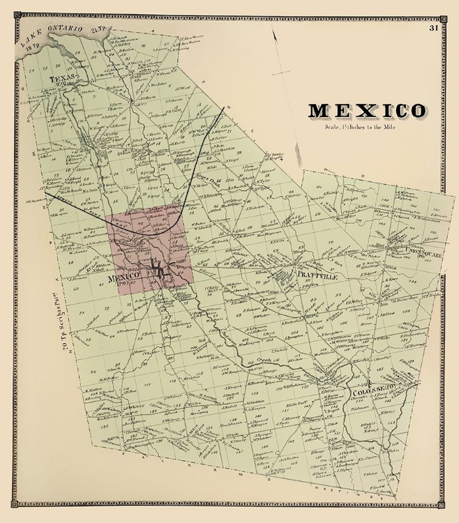 Picture of MEXICO NEW YORK LANDOWNER - STONE 1866