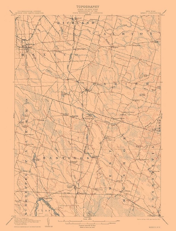 Picture of MEXICO NEW YORK QUAD - USGS 1905