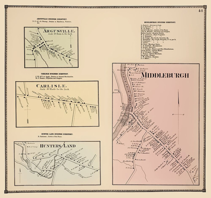 Picture of MIDDLEBURGH NEW YORK LANDOWNER - BEERS 1866
