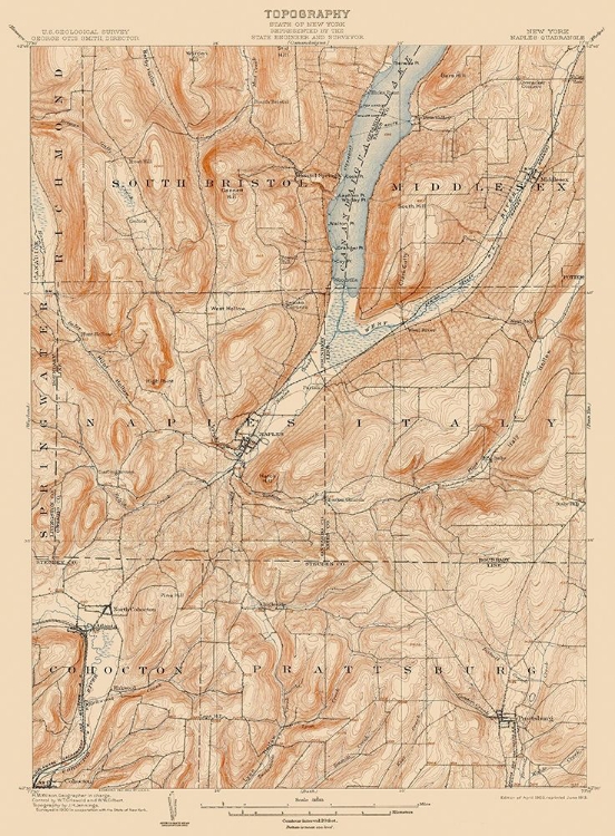 Picture of NAPLES NEW YORK QUAD - USGS 1903