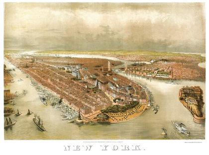 Picture of NEW YORK NEW YORK - CURRIER 1874