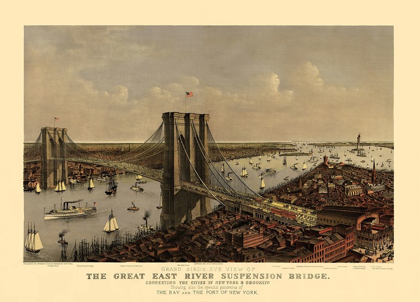 Picture of EAST RIVER SUSPENSION BRIDGE NEW YORK