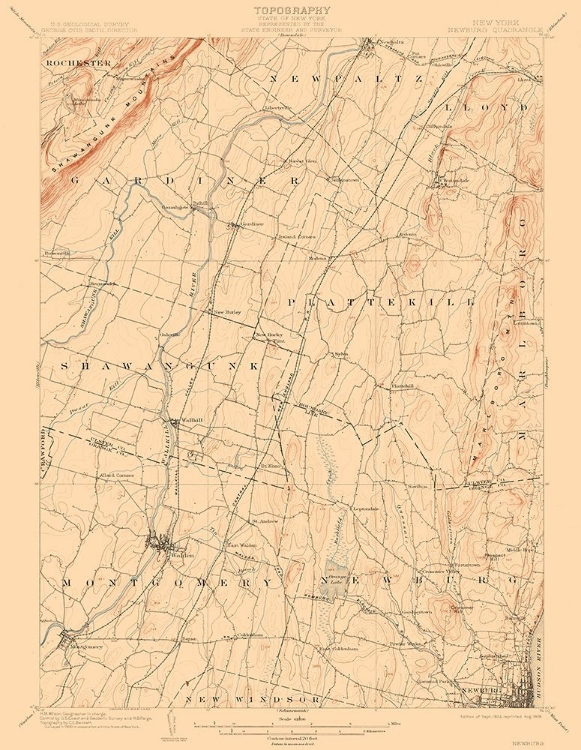 Picture of NEWBURG NEW YORK QUAD - USGS 1903