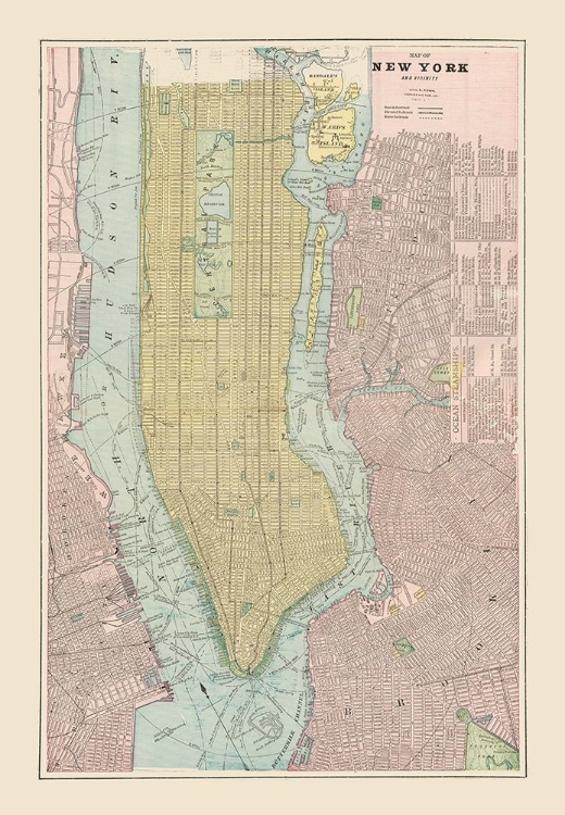 Picture of NEW YORK  NEW YORK - CRAM 1892