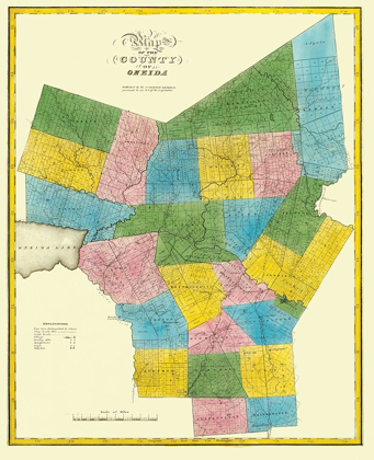 Picture of ONEIDA NEW YORK LANDOWNER - BURR 1829