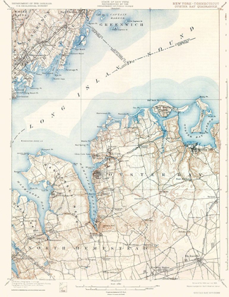 Picture of OYSTER BAY NEW YORK CONNETICUT QUAD - USGS 1900