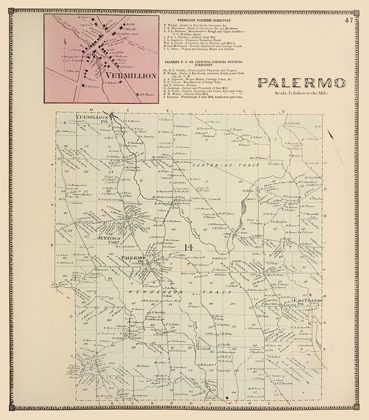 Picture of PALERMO NEW YORK LANDOWNER - STONE 1866