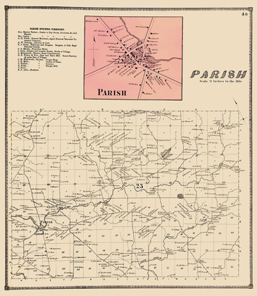 Picture of PARISH NEW YORK LANDOWNER - STONE 1866