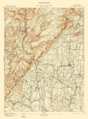 Picture of RAMAPO NEW YORK NEW JERSEY QUAD - USGS 1893