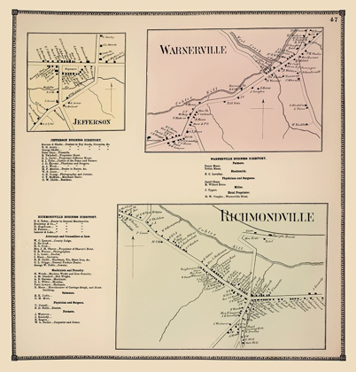 Picture of RICHMONDVILLE NEW YORK LANDOWNER - BEERS 1866