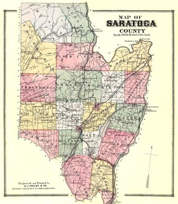 Picture of SARATOGA NEW YORK - BURR 1866