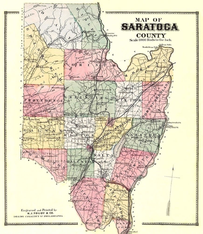 Picture of SARATOGA NEW YORK - BURR 1866
