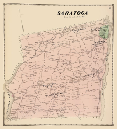 Picture of SARATOGA NEW YORK LANDOWNER - STONE 1866