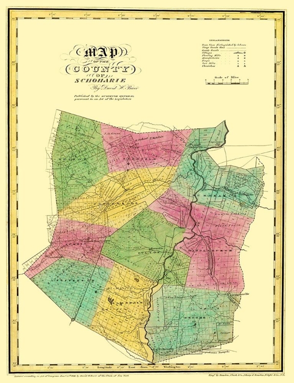 Picture of SCHOHARIE NEW YORK LANDOWNER - BURR 1829