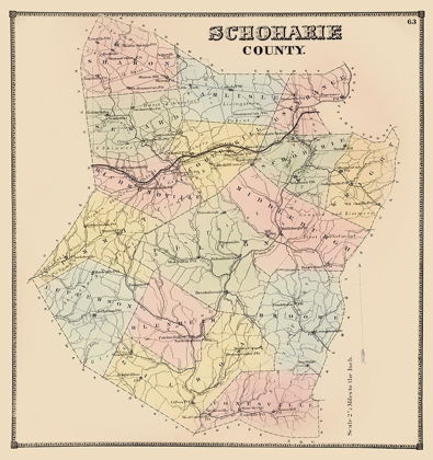 Picture of SCHOHARIE NEW YORK - BURR 1866