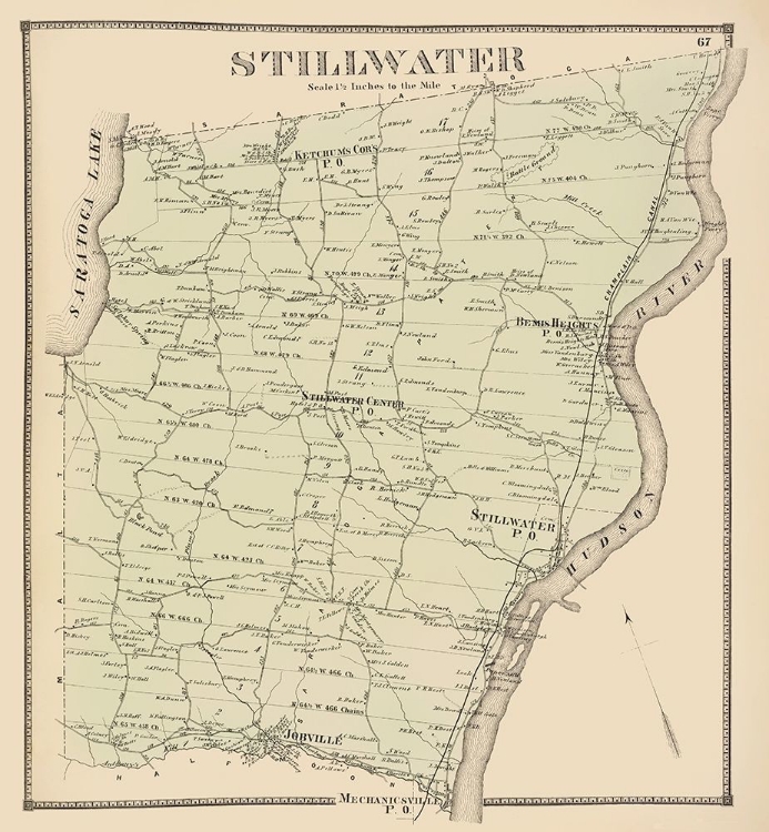 Picture of STILLWATER NEW YORK LANDOWNER - STONE 1866