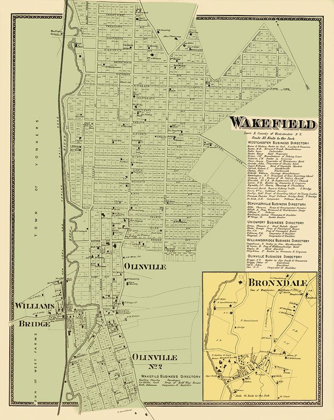 Picture of WAKEFIELD NEW YORK LANDOWNER - BEERS 1868
