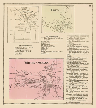 Picture of PONTIAC, EDEN, WHITE CORNERS NEW YORK - STONE 1866