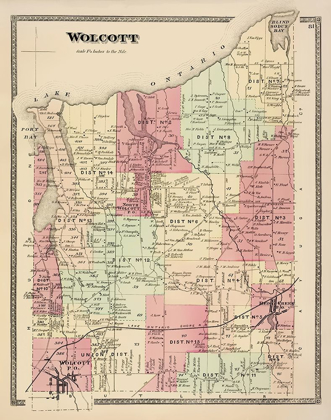 Picture of WOLCOTT NEW YORK LANDOWNER - BEERS 1874