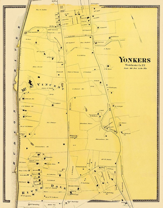 Picture of YONKERS, CENTRAL NEW YORK LANDOWNER - BEERS 1868