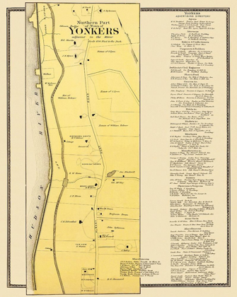 Picture of YONKERS, NORTHERN NEW YORK LANDOWNER - BEERS 1868