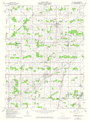 Picture of ALVORDTON OHIO QUAD - USGS 1961