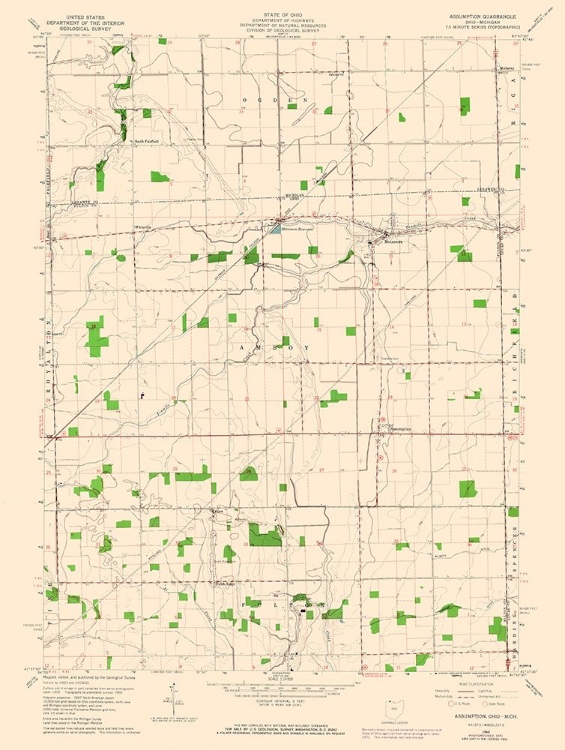 Picture of ASSUMPTION OHIO QUAD - USGS 1960