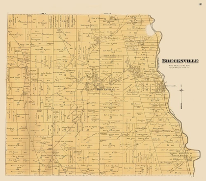 Picture of BRECKSVILLE OHIO LANDOWNER - CRAM 1892