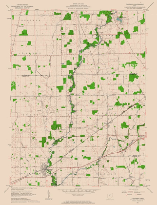 Picture of CALEDONIA OHIO QUAD - USGS 1961