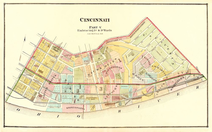 Picture of CINCINNATI OHIO LANDOWNER - BEERS 1869