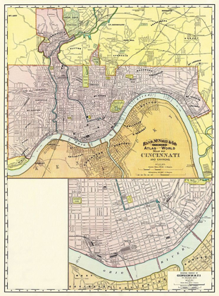 Picture of CINCINATTI OHIO - RAND MCNALLY 1897